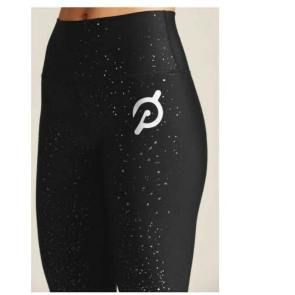 Peloton Sparkle Flex Women Leggings Black & Silver - Picture 3 of 3